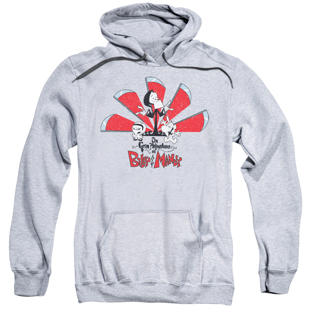 Grim Adventures Of Billy And Mandy Grim Adventures Mens Hoodie Athletic Heather Officially Licensed