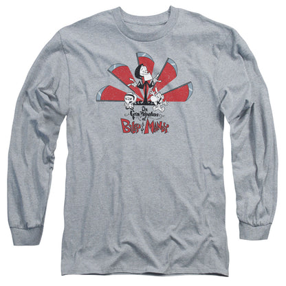 Grim Adventures Of Billy And Mandy Grim Adventures Mens Long Sleeve Shirt Athletic Heather Officially Licensed Officially Licensed