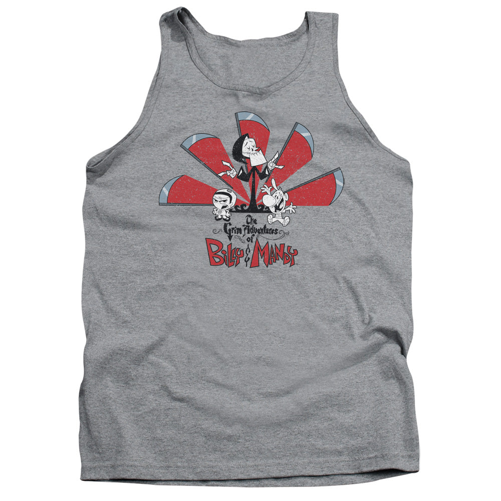 Grim Adventures Of Billy And Mandy Grim Adventures Mens Tank Top Shirt Athletic Heather Officially Licensed