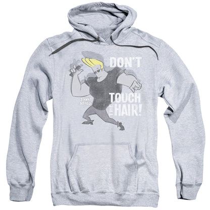 Johnny Bravo Hair Mens Hoodie Athletic Heather Officially Licensed