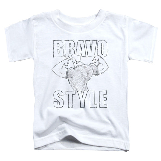 Johnny Bravo Bravo Style Toddler Kids Youth T Shirt White Officially Licensed