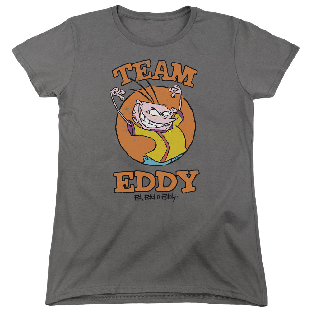 Ed Edd N Eddy Team Eddy Womens T Shirt Charcoal Officially Licensed