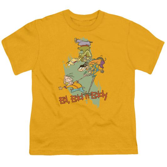 Ed Edd N Eddy Free Fall Kids Youth T Shirt Gold Officially Licensed