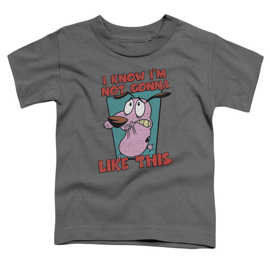 Courage the Cowardly Dog Not Gonna Like Toddler Kids Youth T Shirt Charcoal Officially Licensed