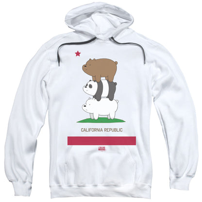 We Bare Bears Cali Stack Mens Hoodie White Officially Licensed