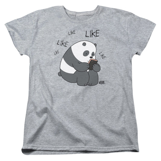 We Bare Bears Like Like Like Womens T Shirt Athletic Heather Officially Licensed