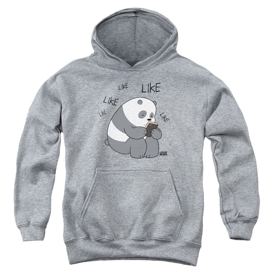 We Bare Bears Like Like Like Kids Youth Hoodie Athletic Heather Officially Licensed