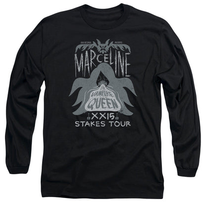 Adventure Time Marceline Concert Mens Long Sleeve Shirt Black Officially Licensed