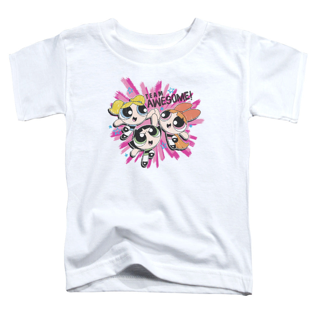Powerpuff Girls Team Awesome Toddler Kids Youth T Shirt White Officially Licensed
