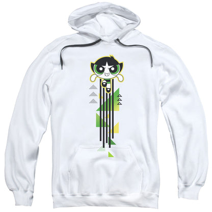Powerpuff Girls Buttercup Streak Mens Hoodie White Officially Licensed