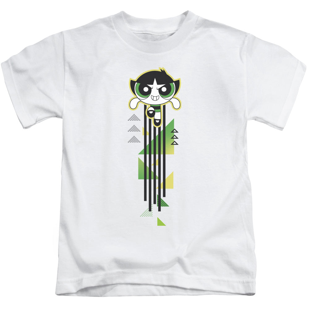 Powerpuff Girls Buttercup Streak Juvenile Kids Youth T Shirt White Officially Licensed
