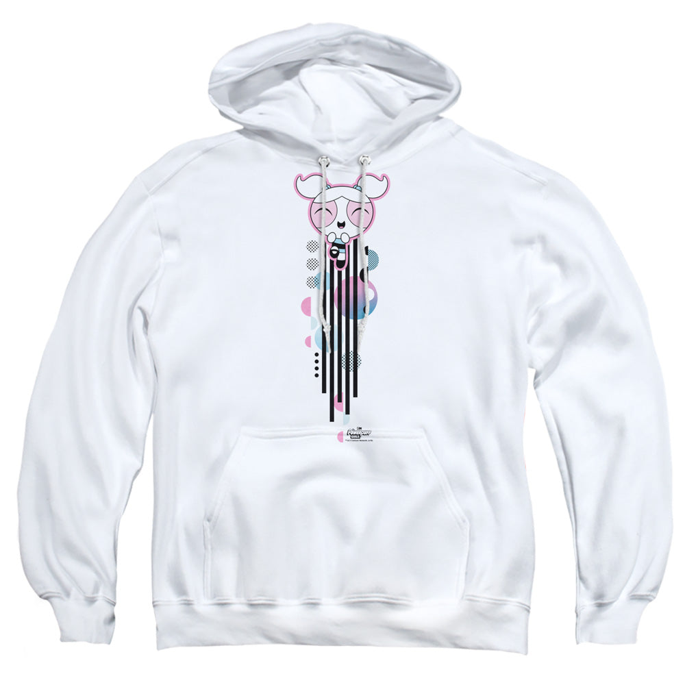 Powerpuff Girls Bubbles Streak Mens Hoodie White Officially Licensed