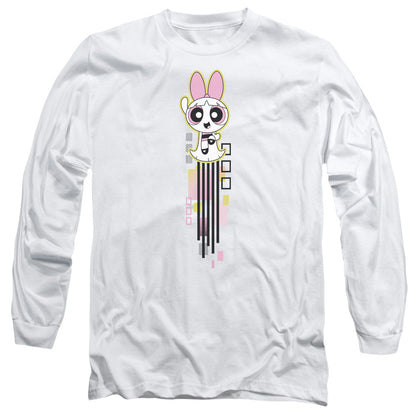 Powerpuff Girls Blossom Streak Mens Long Sleeve Shirt White Officially Licensed
