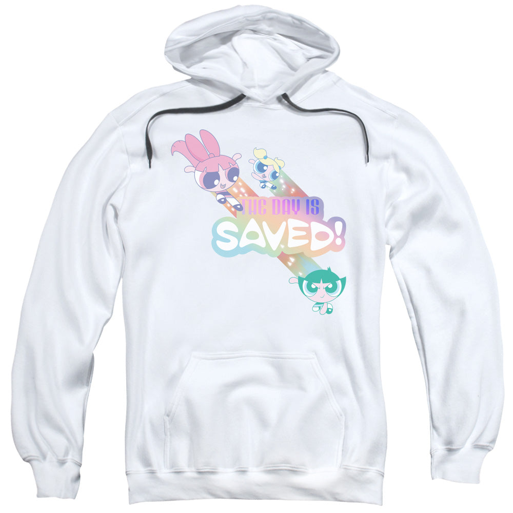 Powerpuff Girls The Day Is Saved Mens Hoodie White Officially Licensed