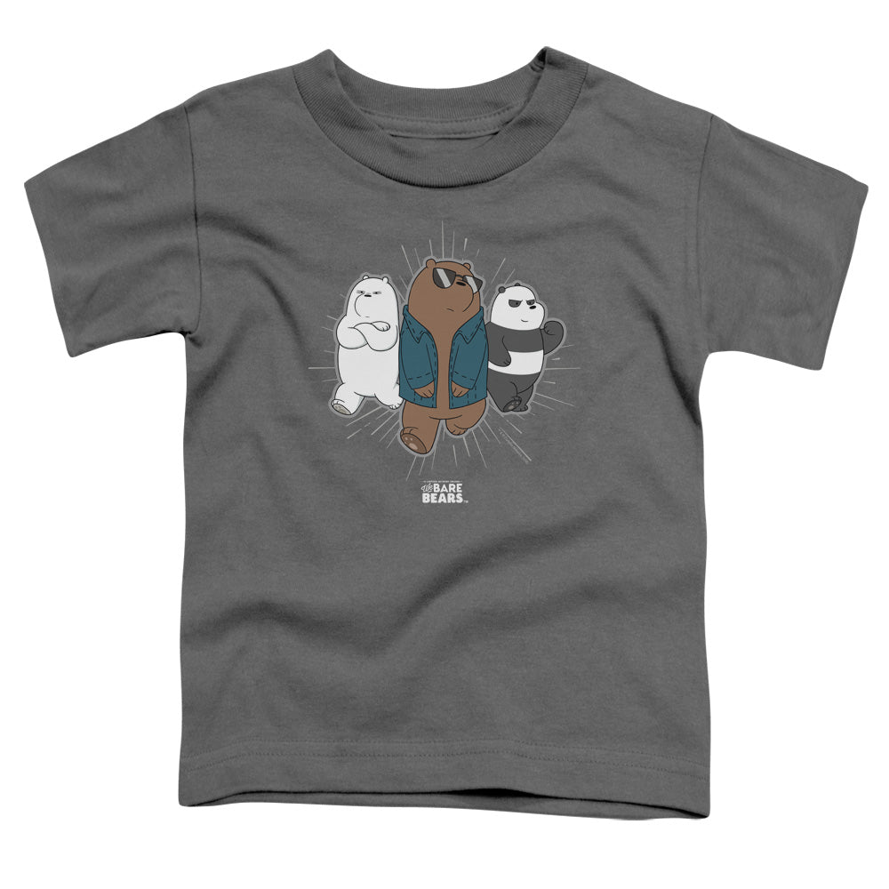We Bare Bears Jacket Toddler Kids Youth T Shirt Charcoal Officially Licensed