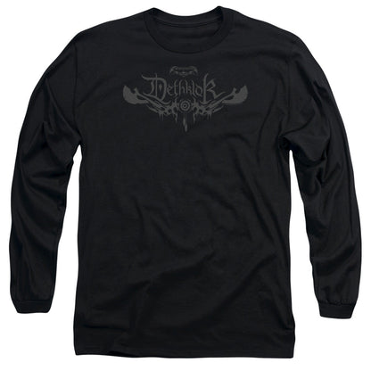Metalocalypse Dethklok Logo Mens Long Sleeve Shirt Black Officially Licensed