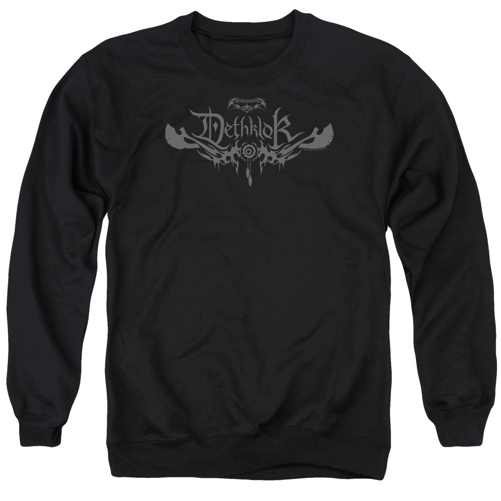 Metalocalypse Dethklok Logo Mens Crewneck Sweatshirt Black Officially Licensed