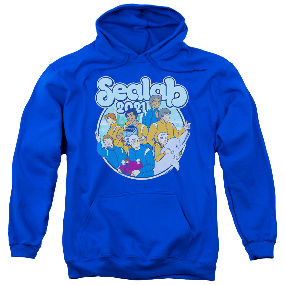 Sealab 2021 Gangs All Here Mens Hoodie Royal Blue Officially Licensed