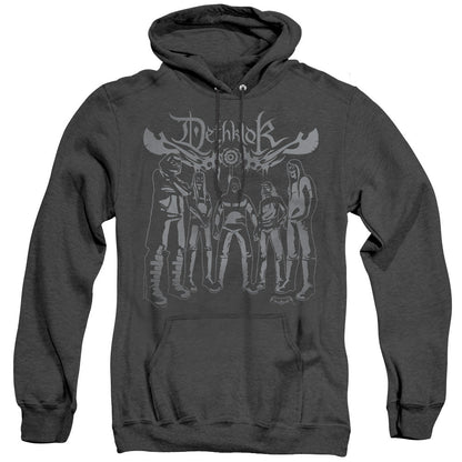 Metalocalypse Dethklok Band Mens Heather Hoodie Black Officially Licensed
