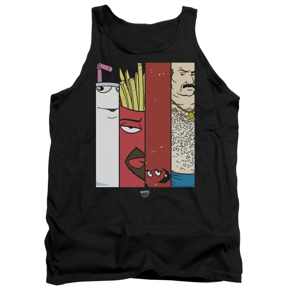 Aqua Teen Hunger Force Group Tiles Mens Tank Top Shirt Black Officially Licensed