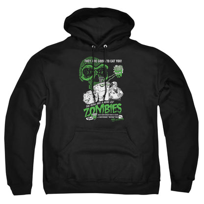 Aqua Teen Hunger Force Zombies Mens Hoodie Black Officially Licensed