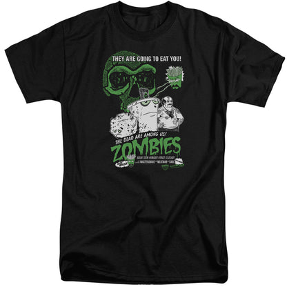 Aqua Teen Hunger Force Zombies Mens Tall T Shirt Black Officially Licensed