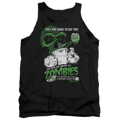 Aqua Teen Hunger Force Zombies Mens Tank Top Shirt Black Officially Licensed