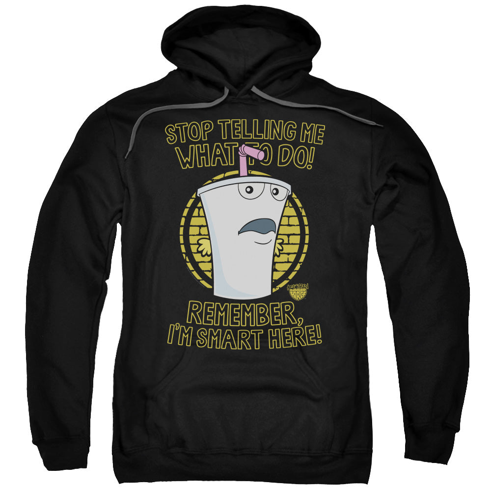 Aqua Teen Hunger Force Stop Mens Hoodie Black Officially Licensed