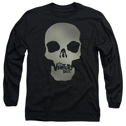 The Venture Bros Skull Logo Mens Long Sleeve Shirt Black Officially Licensed
