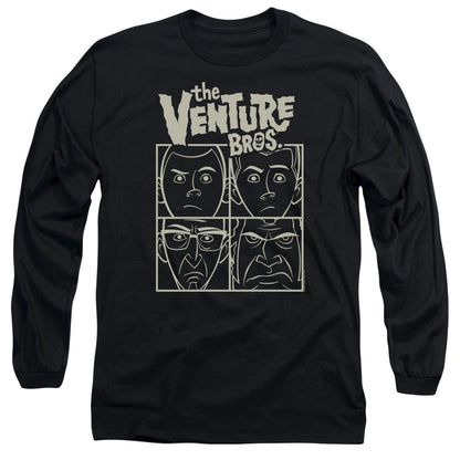 The Venture Bros Venture Mens Long Sleeve Shirt Black Officially Licensed