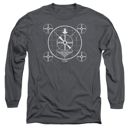Space Ghost Coast To Coast Mens Long Sleeve Shirt Charcoal Officially Licensed Officially Licensed