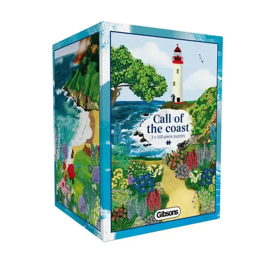 Call of the Coast Set of 3 500 Piece Jigsaw Puzzle Gibsons
