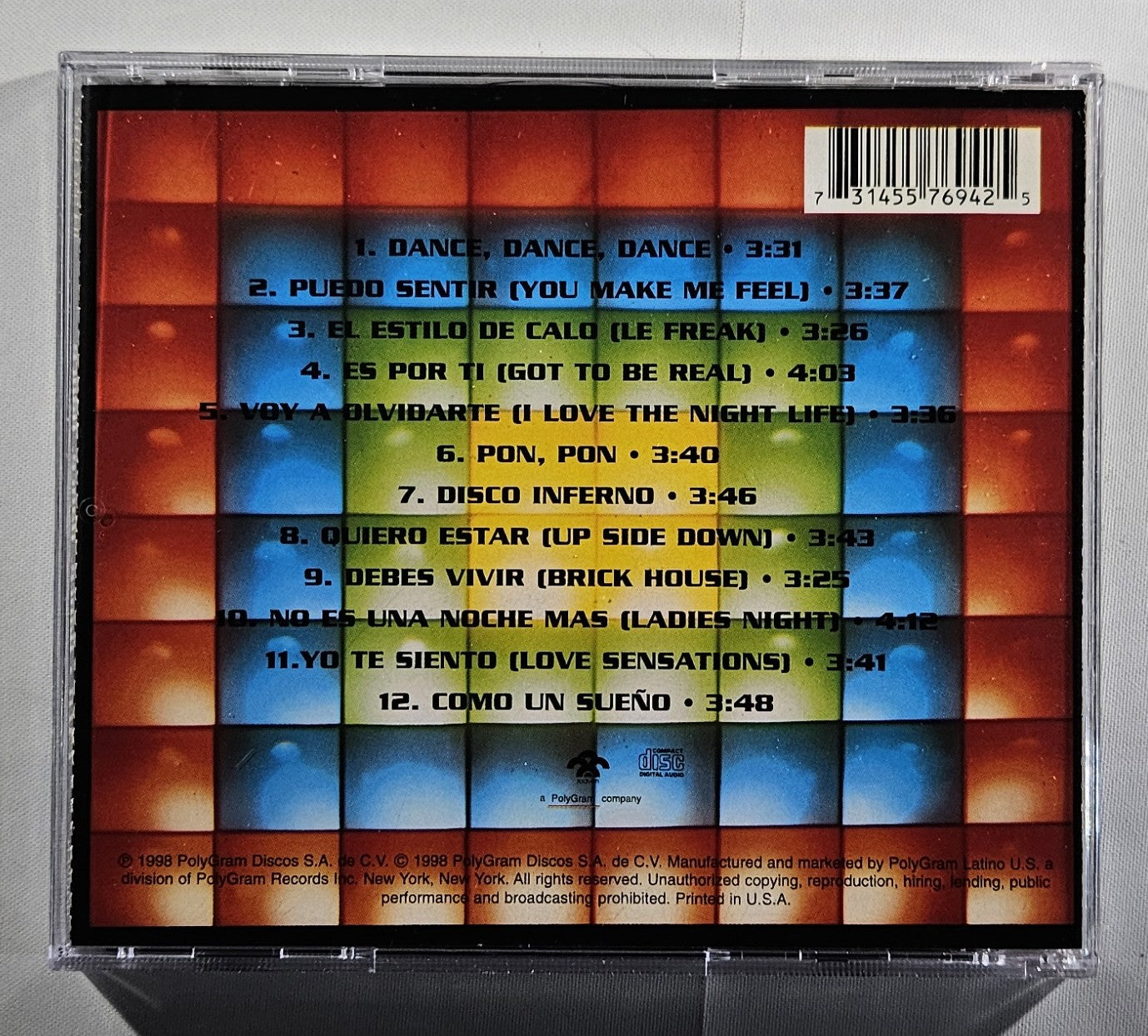 Calo - Dance, Dance, Dance [1998 Used CD]