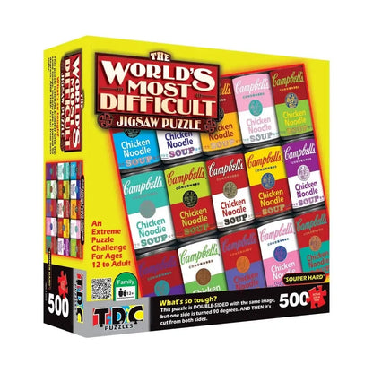 Campbell's Souper Hard 500 Piece Double-Sided Jigsaw Puzzle TDC