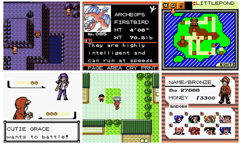 Pokemon Bronze GBC ROM Hack Video Game Custom Gameboy Color