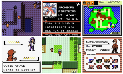 Pokemon Bronze GBC ROM Hack Video Game Custom Gameboy Color