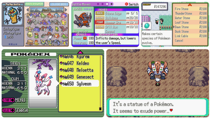 Pokemon Super Theta Emerald GBA ROM Hack Video Game Gameboy Advance