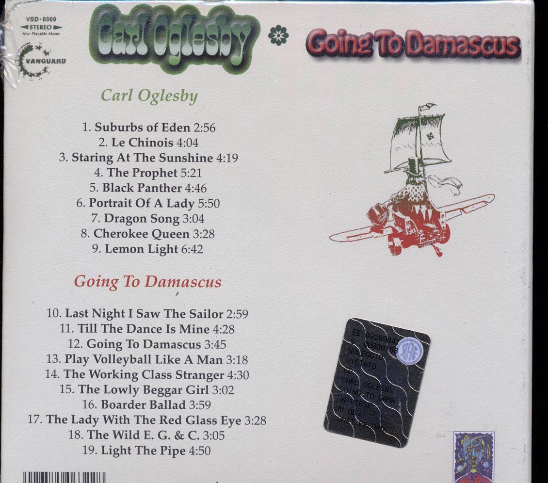 Carl Oglesby - Carl Oglesby / Going to Damascus [2003 Compilation] [New CD]