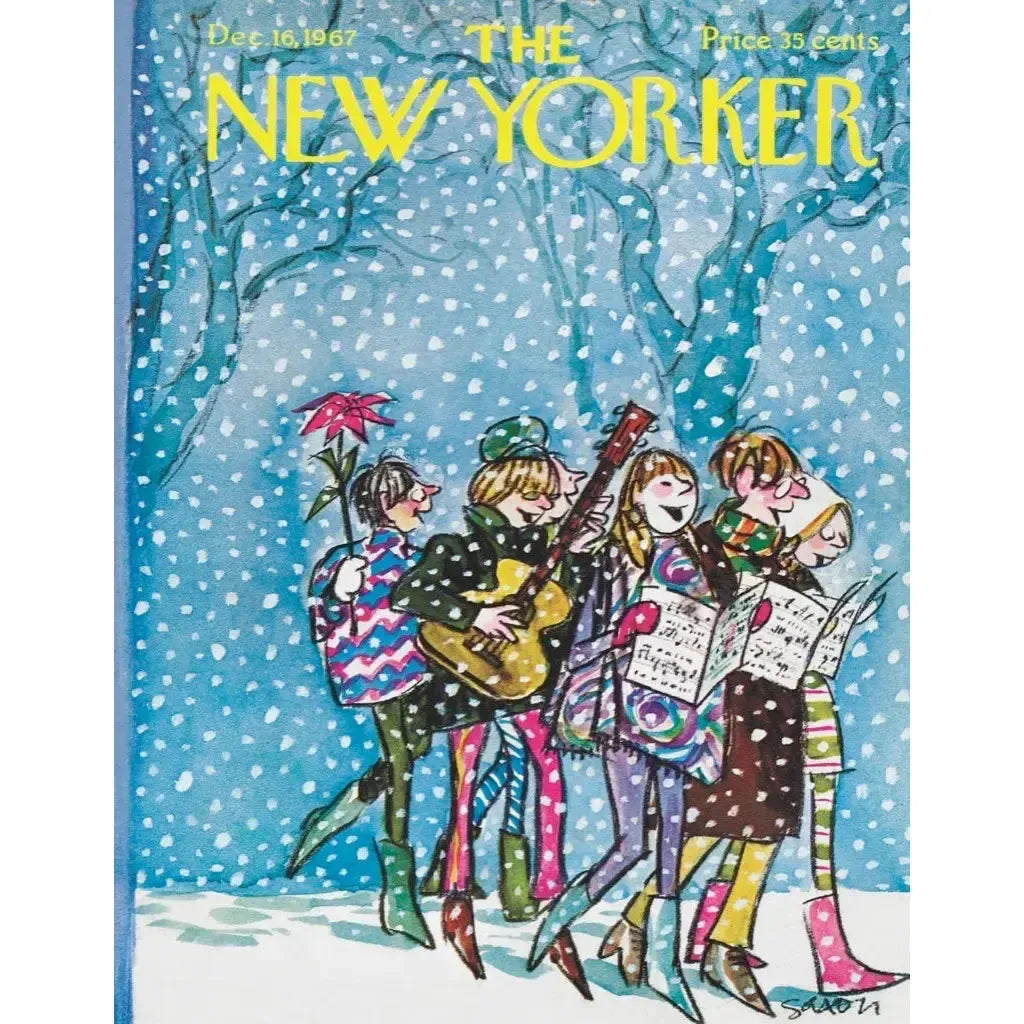 Caroling The New Yorker 100 Piece Mini Jigsaw Puzzle NYPC