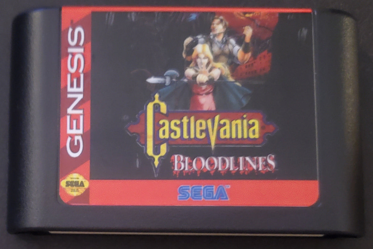Castlevania Bloodlines Sega Genesis Mega Drive Video Game 1994