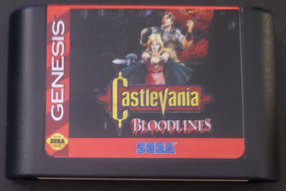 Castlevania Bloodlines Sega Genesis Mega Drive Video Game 1994