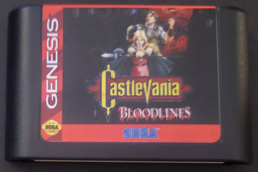 Castlevania Bloodlines Sega Genesis Mega Drive Video Game 1994