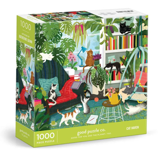 Cat Haven 1000 Piece Jigsaw Puzzle Galison