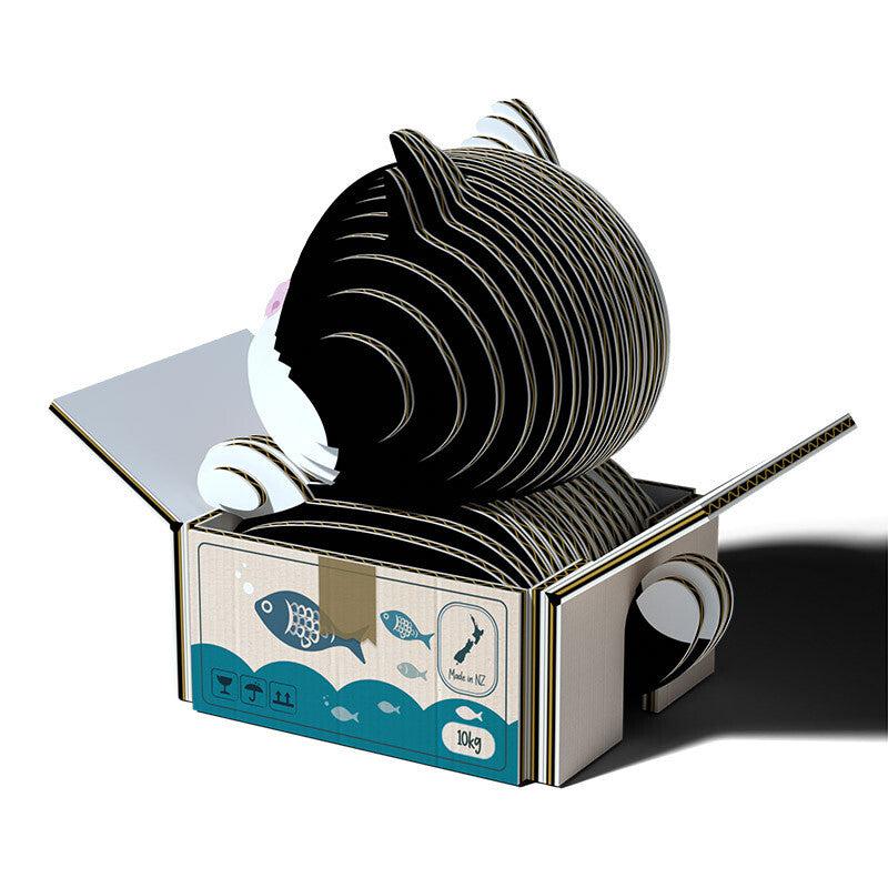 Cat Tuxedo 3D Cardboard Model Kit Eugy