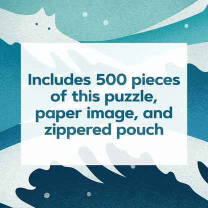 Catffirmations 500 Piece Portable Jigsaw Puzzle Chronicle