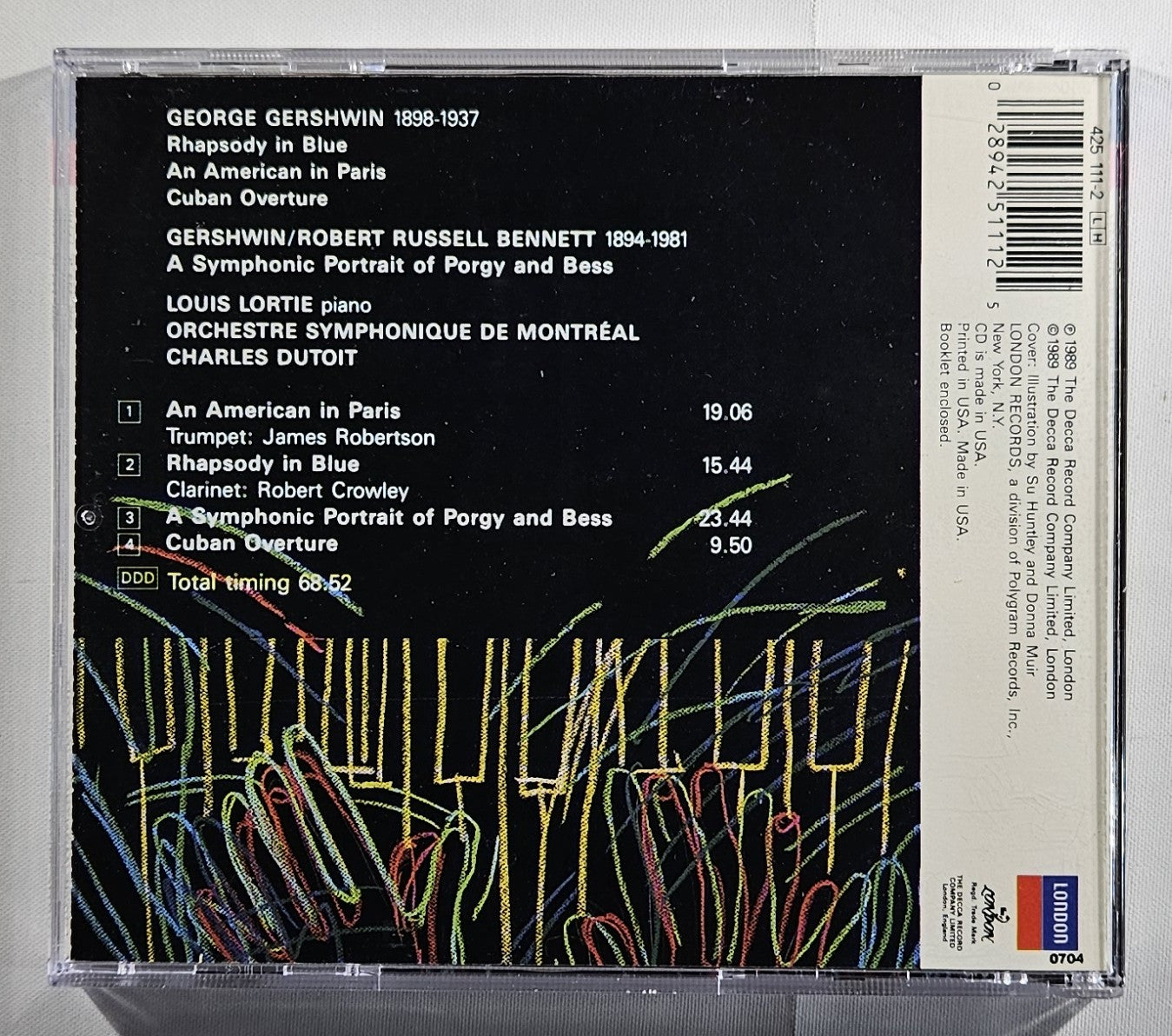 Charles Dutoit - Gershwin: Rhapsody in Blue [1989 Used CD]