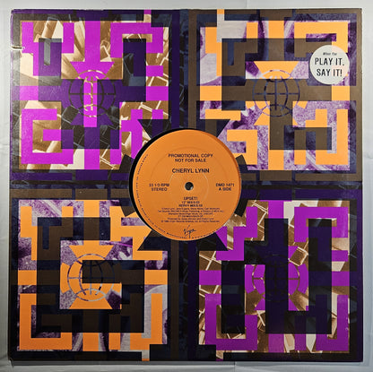 Cheryl Lynn - Upset! [1989 Promo] [Used Vinyl Record 12" Single]