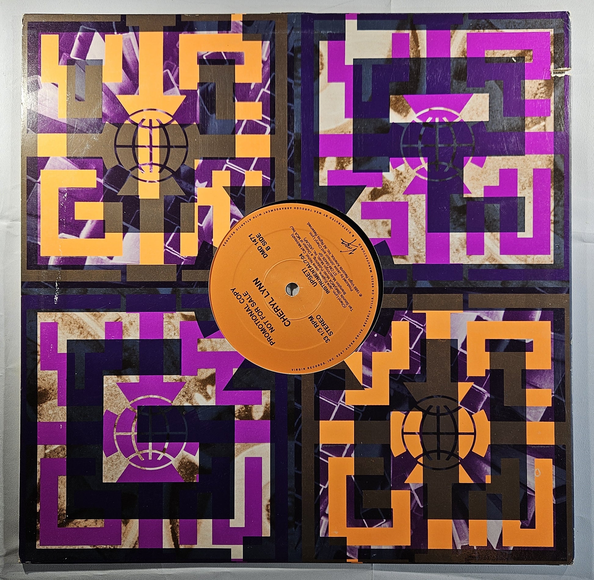 Cheryl Lynn - Upset! [1989 Promo] [Used Vinyl Record 12" Single]