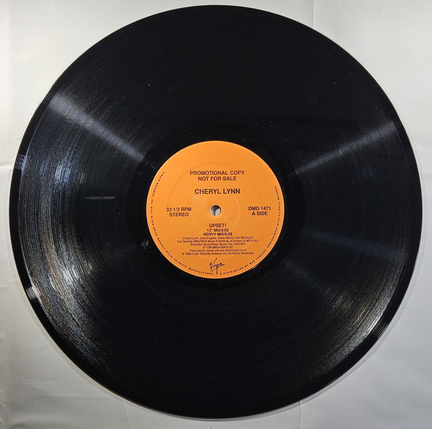 Cheryl Lynn - Upset! [1989 Promo] [Used Vinyl Record 12" Single]