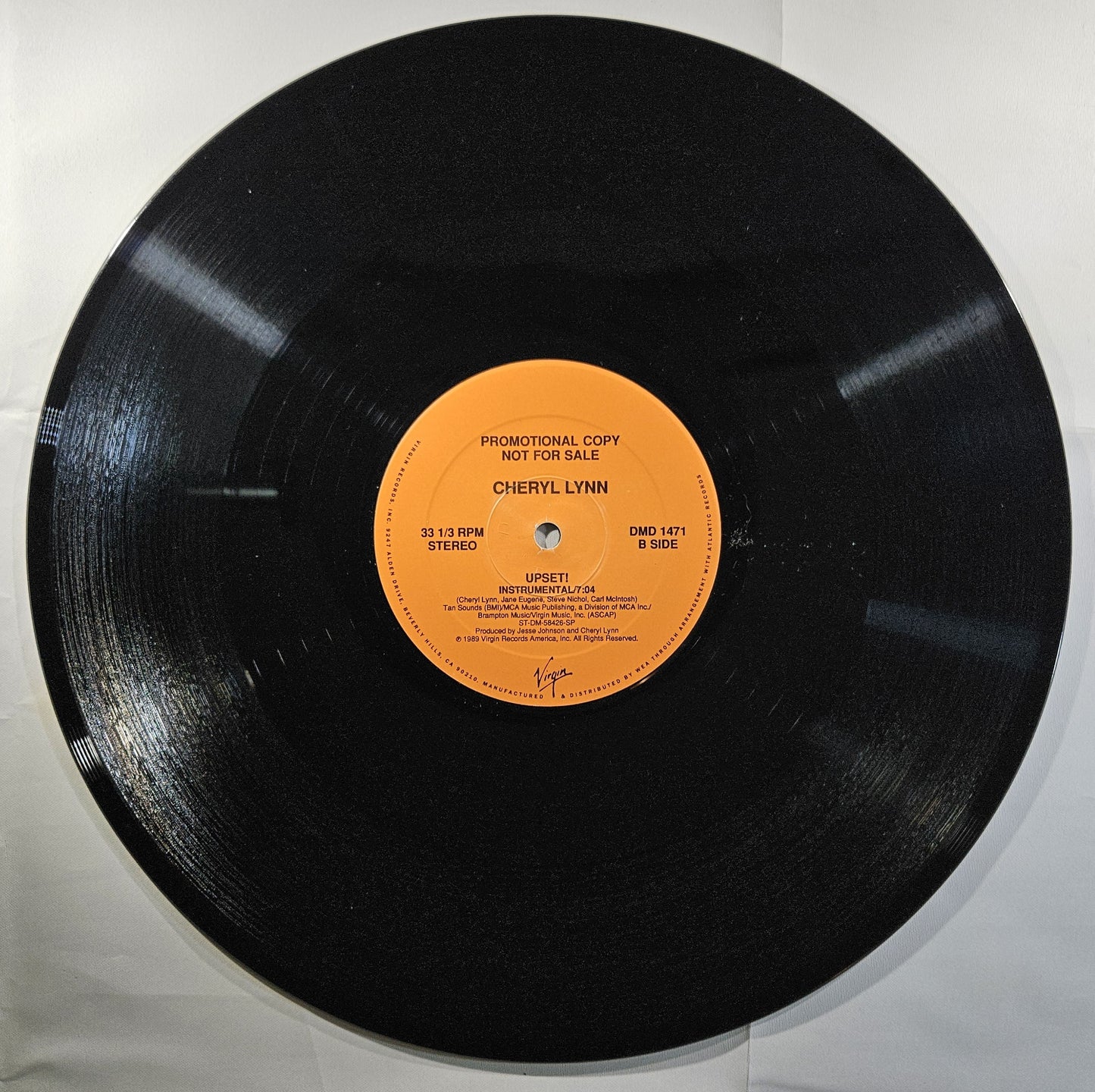 Cheryl Lynn - Upset! [1989 Promo] [Used Vinyl Record 12" Single]
